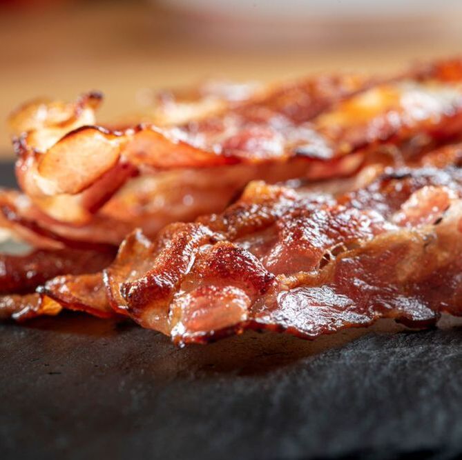 Hårdstekt bacon