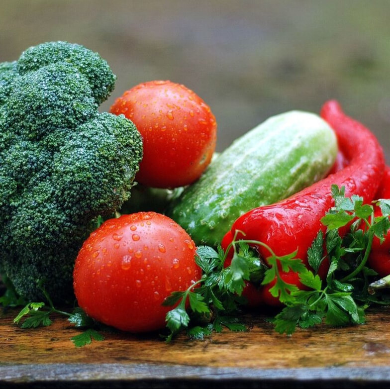 Urval av grönsaker