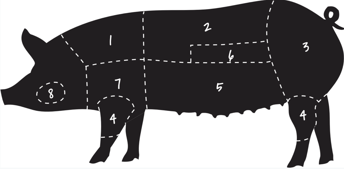 Styckningsschema gris, fläskkött